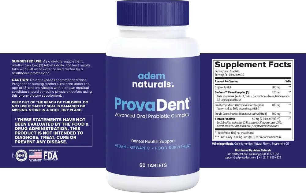 Provadent - Supplement Facts